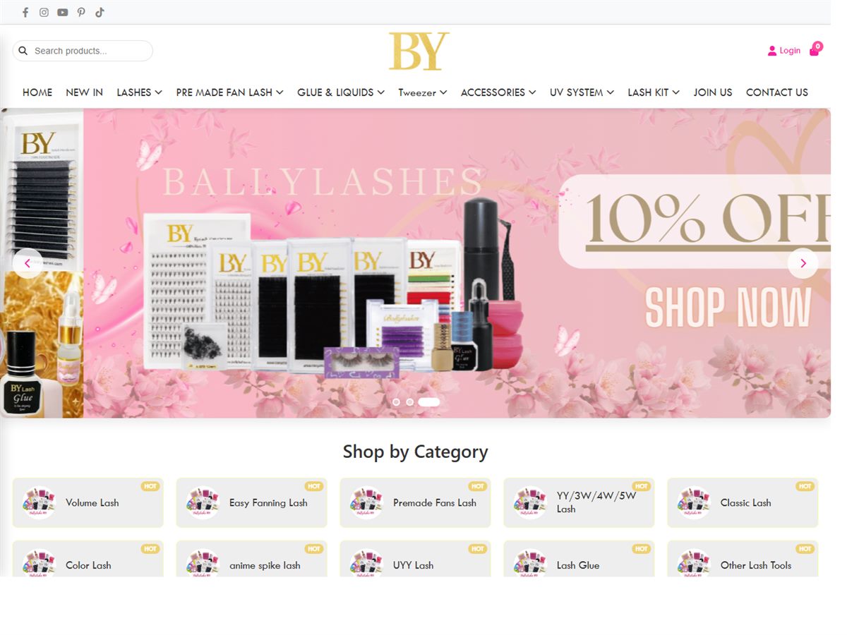 山东百丽假睫毛外贸英文官网 Bally Lash